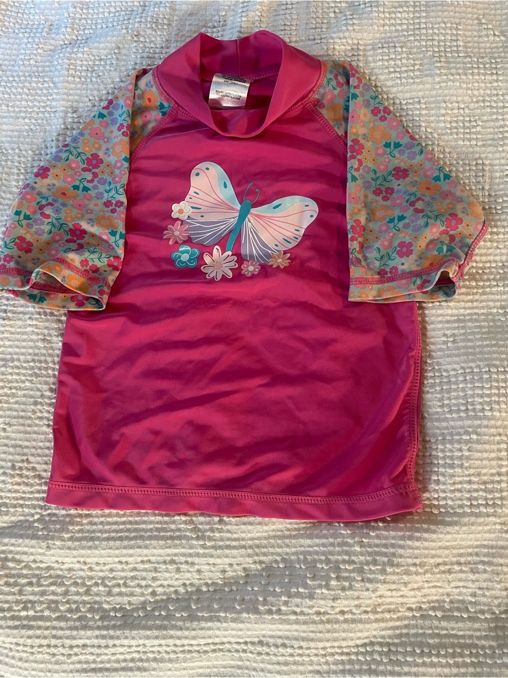 Skinz Bright Pink Girls' Swim Top
